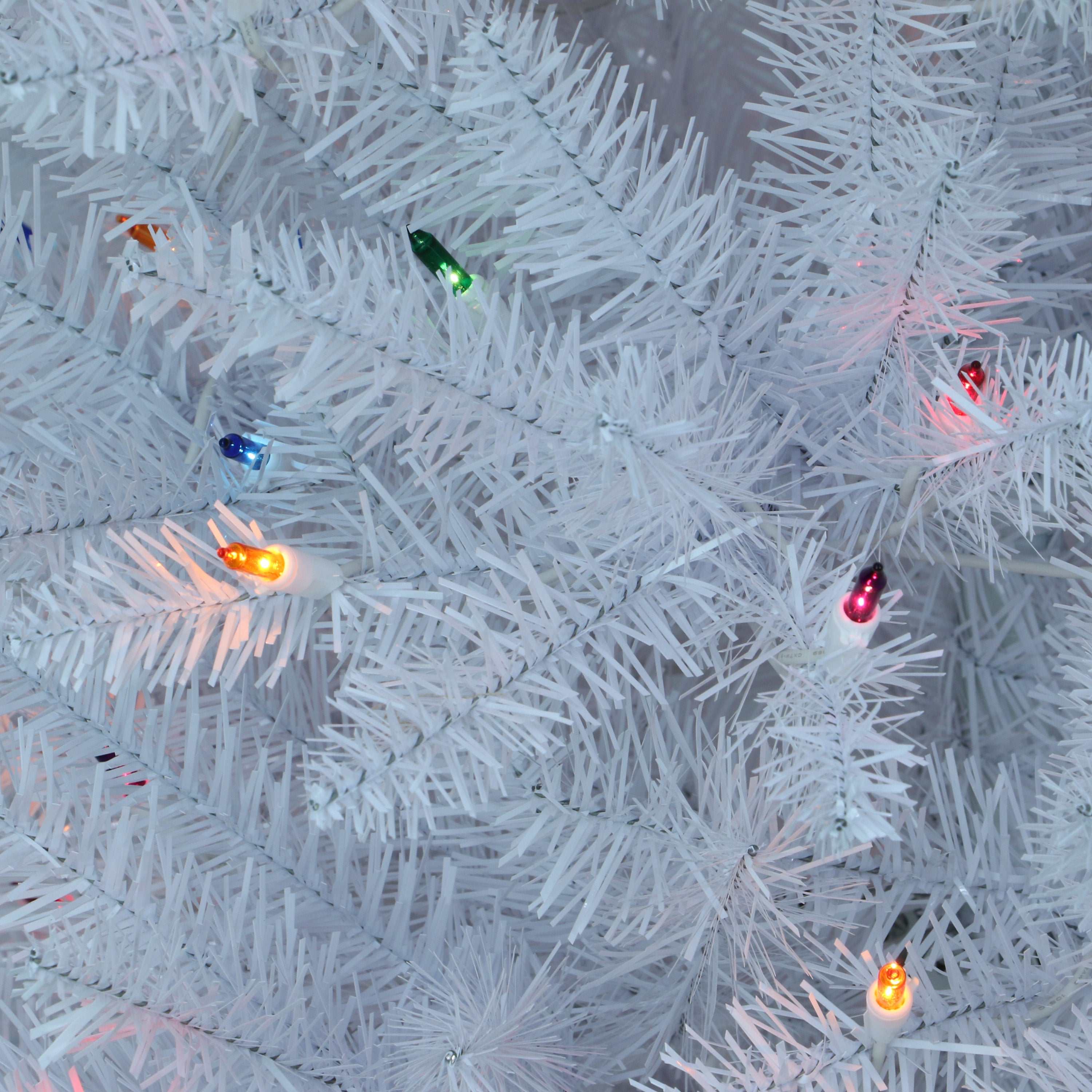 4.5ft Pre-Lit White Fraser Fir Pencil Christmas Tree